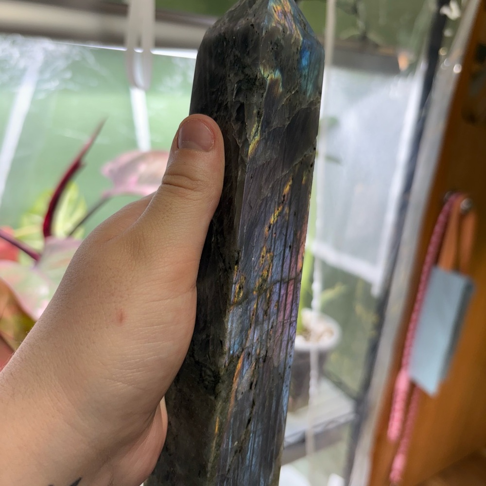 Iridescent XXL Labradorite Tower